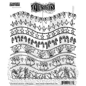 Dylusions Unmounted Rubber Stamps - Christmas Borders [DYR10035]