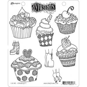 Dylusions Unmounted Rubber Stamps - Eat Me [DYR80237]