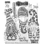 Dylusions Unmounted Rubber Stamps - Gnome For The Holidays [DYR10036]