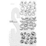Dylusions Unmounted Rubber Stamps - Halloween Backgrounds [DYR10055]