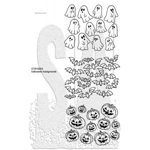 Dylusions Unmounted Rubber Stamps - Halloween Backgrounds [DYR10055]