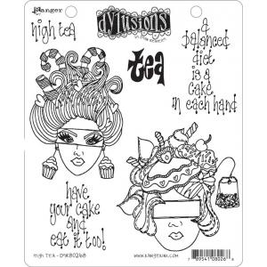 Dylusions Unmounted Rubber Stamps - High Tea [DYR80268]