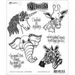 Dylusions Unmounted Rubber Stamps - I Believe In Unicorns [DYR66965]