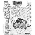 Dylusions Unmounted Rubber Stamps - It's All In The Mind [DYR10025]