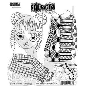 Dylusions Unmounted Rubber Stamps - Maybe Thursday [DYR10023]