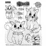 Dylusions Unmounted Rubber Stamps - Purrfect [DYR10016]