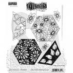 Dylusions Unmounted Rubber Stamps - Quilts Of Daisies [DYR10004]