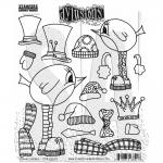 Dylusions Unmounted Rubber Stamps - Robin Couture [DYR10009]