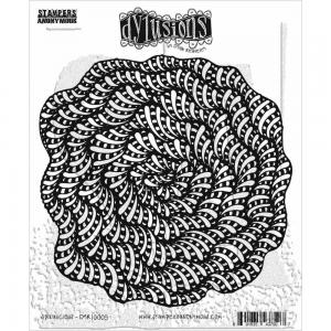 Dylusions Unmounted Rubber Stamps - Spiralicious [DYR10005]