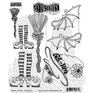 Dylusions Unmounted Rubber Stamps - Spooky Season [DYR10051]