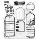 Dylusions Unmounted Rubber Stamps - Tag It [DYR10040]
