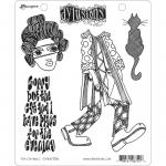 Dylusions Unmounted Rubber Stamps - The Cat And I [DYR67016]