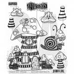Dylusions Unmounted Rubber Stamps - Toadstool Tales [DYR10010]