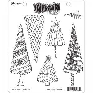 Dylusions Unmounted Rubber Stamps - Tree Time [DYR81739]