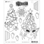 Dylusions Unmounted Rubber Stamps - Tree Topper [DYR76964]