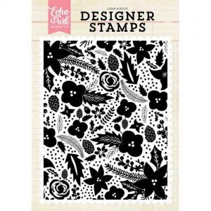 Echo Park Designer Stamp - Holiday Floral