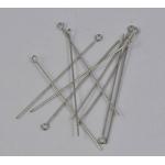 Base Metal Eye Pin - Silvertoned 2" [EP20095]