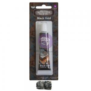 Finnabair Art Alchemy Metallique Wax - TUBE - Black Gold