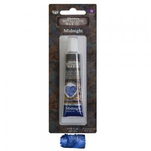 Finnabair Art Alchemy Metallique Wax - TUBE - Midnight