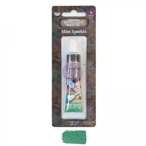 Finnabair Art Alchemy Metallique Wax - TUBE - Mint Sparkle