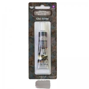 Finnabair Art Alchemy Metallique Wax - TUBE - Old Silver
