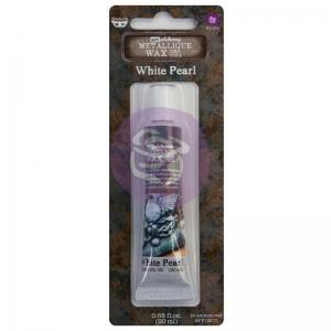 Finnabair Art Alchemy Metallique Wax - TUBE - White Pearl