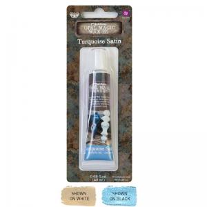 Finnabair Art Alchemy Opal Magic Wax - TUBE - Turquoise Satin