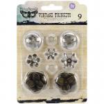 Finnabair Mechanicals Sunrise Sunset Metal Vintage Trinkets - Roses [960339]