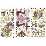 Finnabair Rub On Transfers - Boho Skulls [969455]