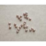 Freshwater Pearl - [0116] Silver Lavender Button 6-6.5mm