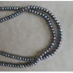 Freshwater Pearl - [0128] Gray Iris Button 3-3.5mm