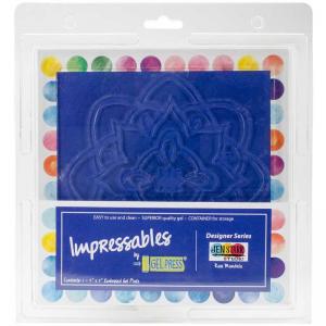 Gel Press Impressables - Rose Mandala