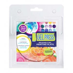 Gel Press Reusable Print Plate - 4" Round