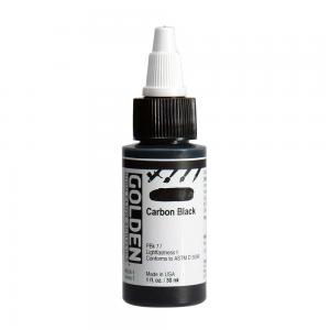 Golden High Flow Acrylics - Carbon Black [8524-1]
