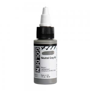 Golden High Flow Acrylics - N5 Neutral Gray [8533-1]