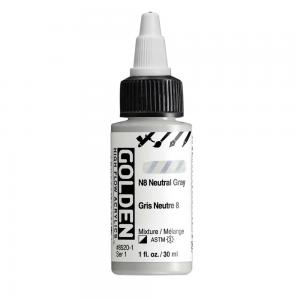 Golden High Flow Acrylics - N8 Neutral Gray [8520-1]