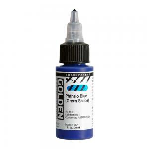 Golden High Flow Acrylics - Transparent Phthalo Blue (Green Shade) [8559-1]