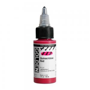 Golden High Flow Acrylics - Transparent Quinacridone Red [8561-1]