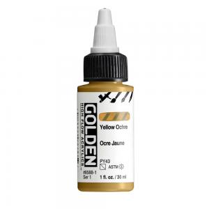 Golden High Flow Acrylics - Yellow Ochre [8588-1]