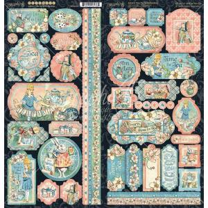Graphic 45 Alice's Tea Party Collection - Stickers [4502362]