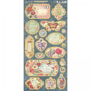 Graphic 45 Flower Market Collection - Chipboard Die Cuts [4502560]