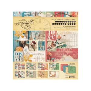 Graphic 45 Journaling Through Time Collection - 12" x 12" Calendar Collection Pack [4503141]