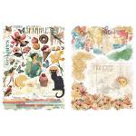 Graphic 45 Journaling Through Time Collection - Rub-On Transfer Set [4503146]