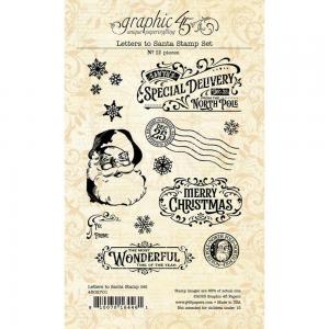 Graphic 45 Letters To Santa Collection - Clear Stamp Set [4502701]