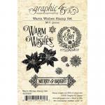 Graphic 45 Warm Wishes Collection - Clear Stamp Set [4502495]