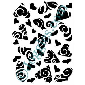 Joggles Stencils - Hearts A Plenty [10-33781]