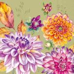 IHR Cocktail Napkins - Dahlina Green [C1051920]
