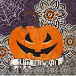 IHR Cocktail Napkins - Happy Halloween Pumpkin [C940500]