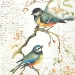 IHR Cocktail Napkins - Happy Little Titmice [C811100]