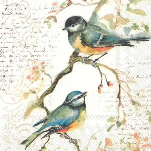 IHR Cocktail Napkins - Happy Little Titmice [C811100]